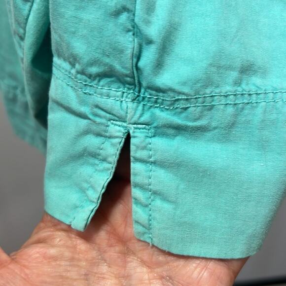 FRESH PRODUCE Women’s Lightweight Button Front Cotton Jacket Blue Size Medium - Picture 10 of 14